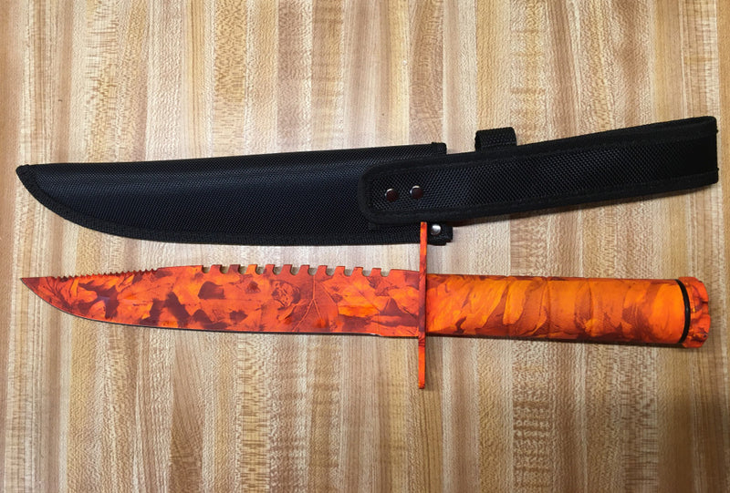 HUNTER'S CAMO SURVIVAL KNIFE